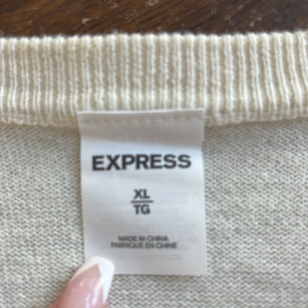 Express Color Block Crewneck Sweater - image 4